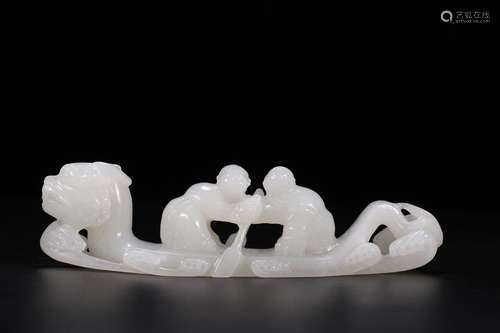 A Hetian Jade Figure-Story Ornament