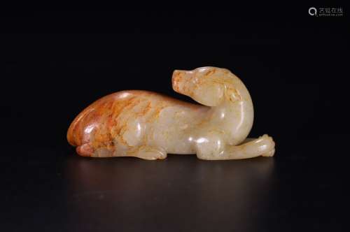 A Hetian Jade Dog Ornament