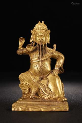 A Gilt Bronze Figure Ornament