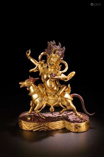 A Gilt Bronze Buddha Ornament