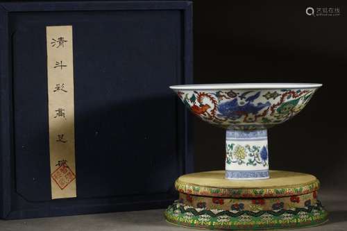 A Porcelain Doucai Cup