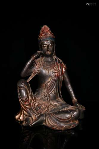 A Bronze Guanyin Ornament