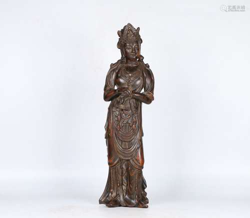 An Agarwood Guanyin Ornament