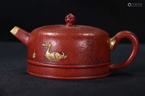 A Zisha Teapot, Zhou Guizhen Mark