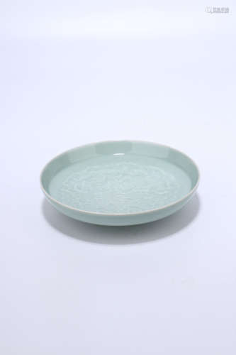 chinese celadon glazed porcelain plate