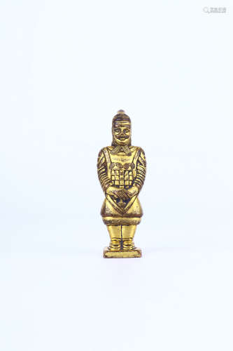 chinese gilt bronze statue of buddha