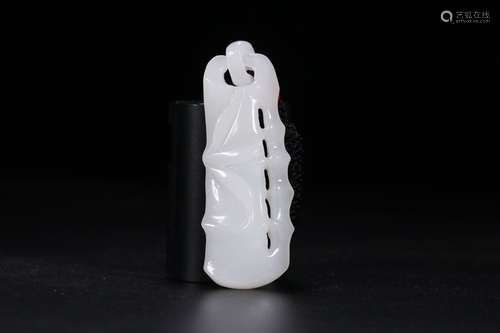 Hetian Jade Bamboo Joint Pattern Pendant