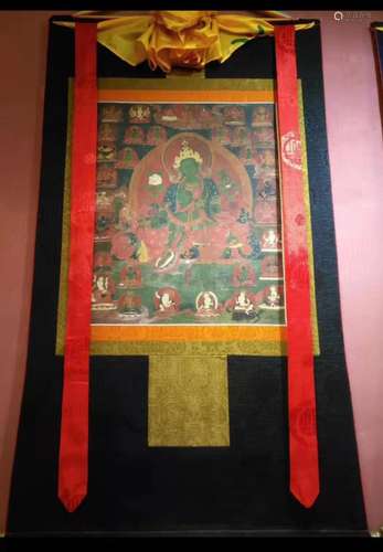 Tibetan Bodhisattva Tara Thangka