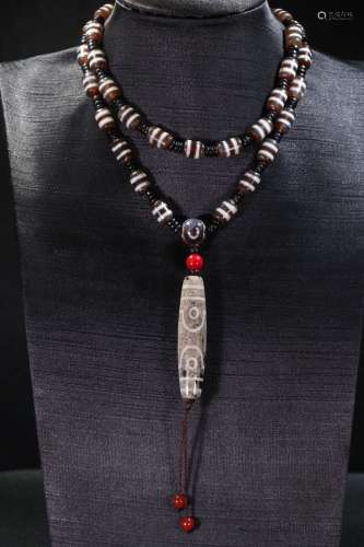 Tibetan Dzi Bead Bracelet