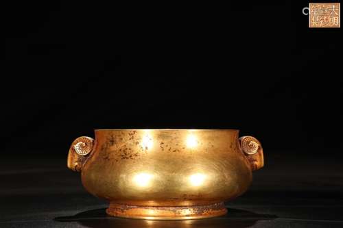 Gilt Bronze Ear Censer