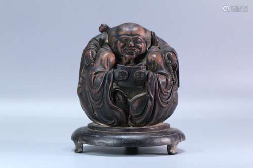 A Rosewood Statue Ornament