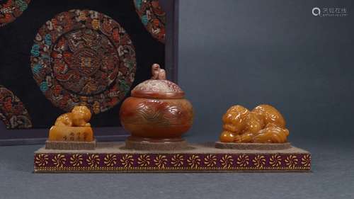 Set Of Tianhuang Stone Seals