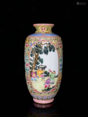 Porcelain Gilding Floral Vase