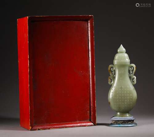 Jade Potery Carved Vase