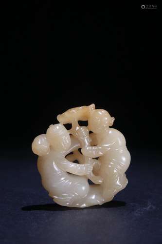 Hetian Jade Auspicious Ornament