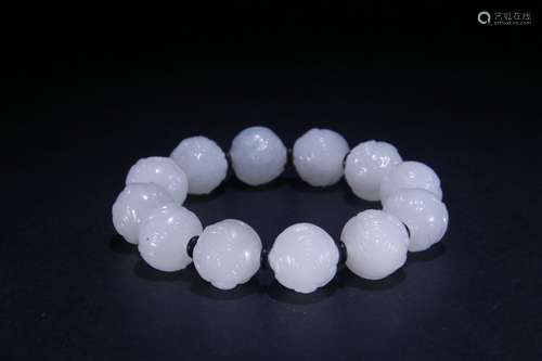 Hetian Jade Auspicious Pattern Bracelet