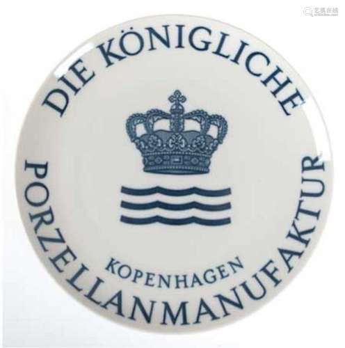 Teller, Royal-Copenhagen, Markendekor der Porzellanmanufaktur, Dm. 25,5 cm