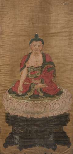 A CHINESE PAINTING OF BUDDHA