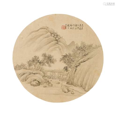 ANONYMOUS, A CHINESE PAINTING OF LANDSCAPE