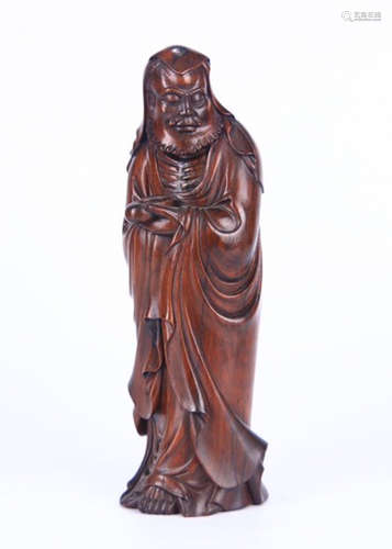 SUANZHI WOOD CARVED BODHIDHARMA