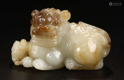 HETIAN JADE BEAST PENDANT