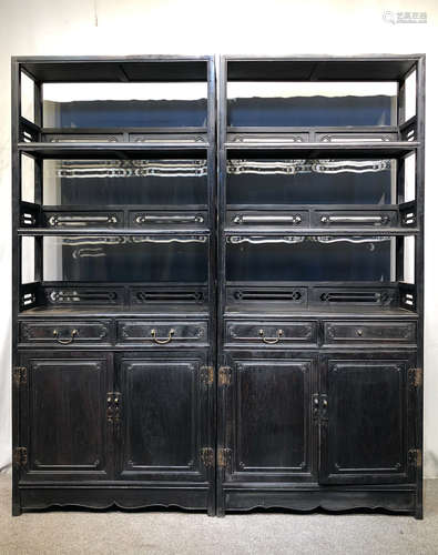 XIAOYE ZITAN WOOD CARVED CABINET