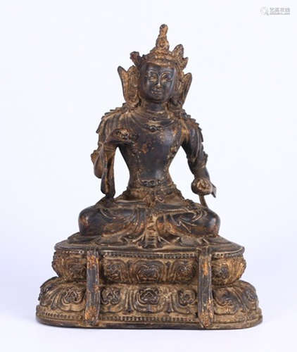 COPPER BUDDHA STATUE