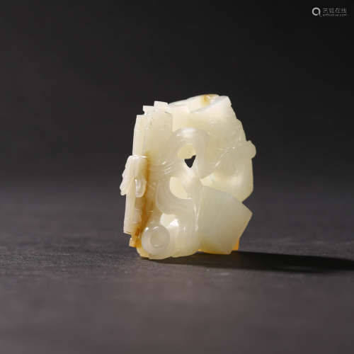 A WHITE JADE PAPER WEIGHT