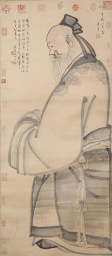 A Chinese Figure Painting, Dong Qichang Mark