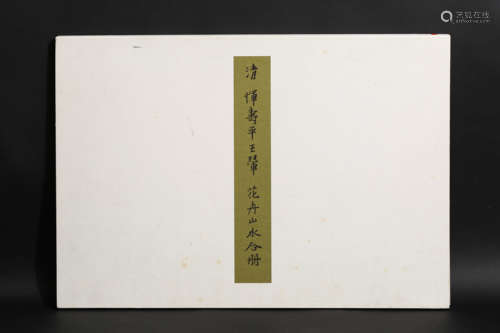 A  ALBUM OF FLOWER AND LANDSCAPE BY YUN SHOU, WANG HUI SHAN MARK