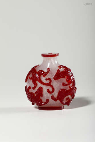 Chinese Peking Glass Snuff Bottle