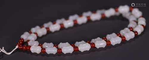 HETIAN JADE STRING NECKLACE