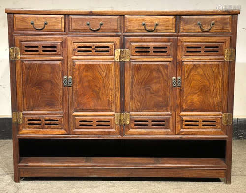 HUANGHUALI WOOD CARVED CABINET