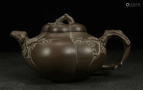 FENGGUILIN MARK ZISHA CARVED POT