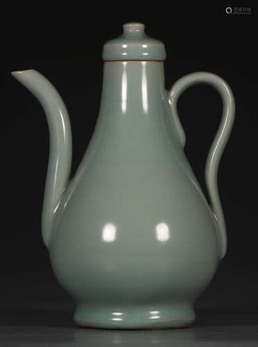 LONGQUAN PINKISH GREEN GLAZE POT