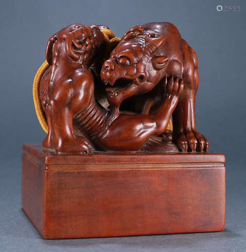 HUANGYANG WOOD CARVED SEAL