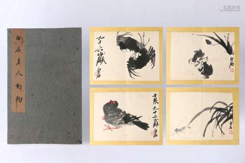 Quality Good.  Album of Paintings : Animals  by Qi Baishi