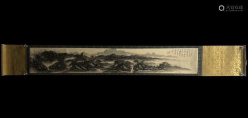 chinese vertical painting by hunag binhong in modern times