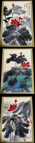 chinese album of painting by zhang daqian in modern times