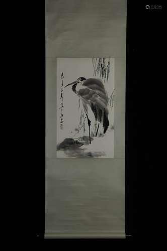 Vertical Painting: Flowers and Birds  by Wang Ziwu