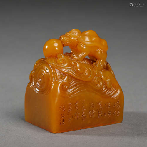 QING DYNASTY, CHINESE TIANHUANG STONE SEAL