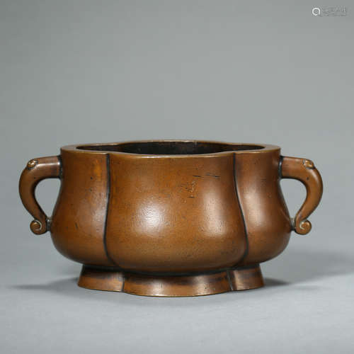 QING DYNASTY, CHINESE COPPER CENSER