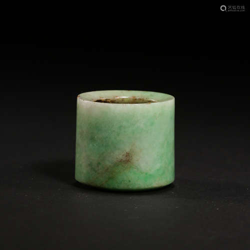 QING DYNASTY, CHINESE JADE THUMB RING