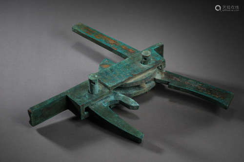 HAN DYNASTY, CHINESE BRONZE CROSSBOW