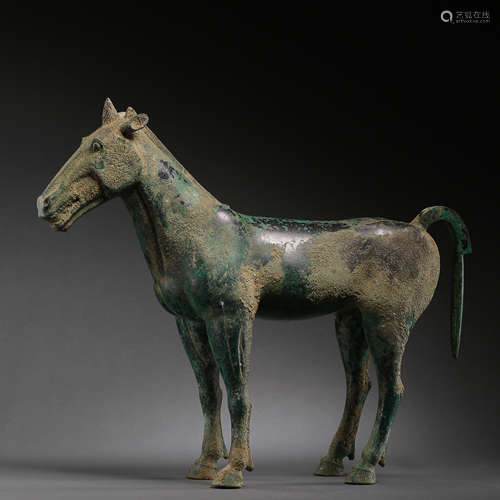 HAN DYNASTY CHINESE BRONZE HORSE