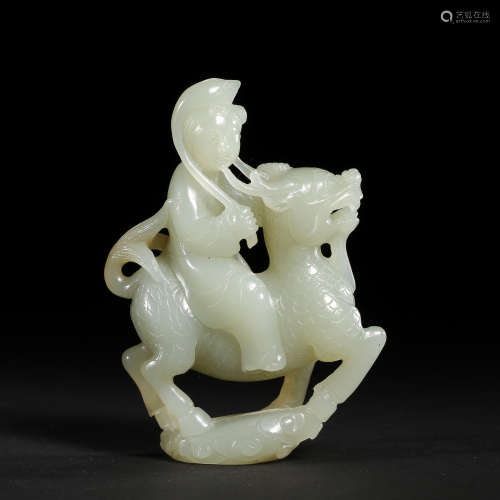 MING DYNASTY, CHINESE HETIAN JADE DECORATION