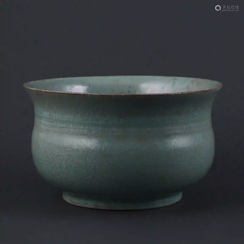 Song Dynasty style Ru Kiln Celadon Glazed Xuanwen Open