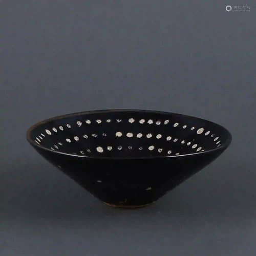 Song Dynasty style Jizhou Kiln Black Glazed Starry Cup