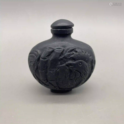 Black Jade Snuff Bottle