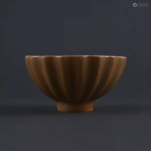 Song Dynasty style Longquan Kiln Yellow Glazed Flower